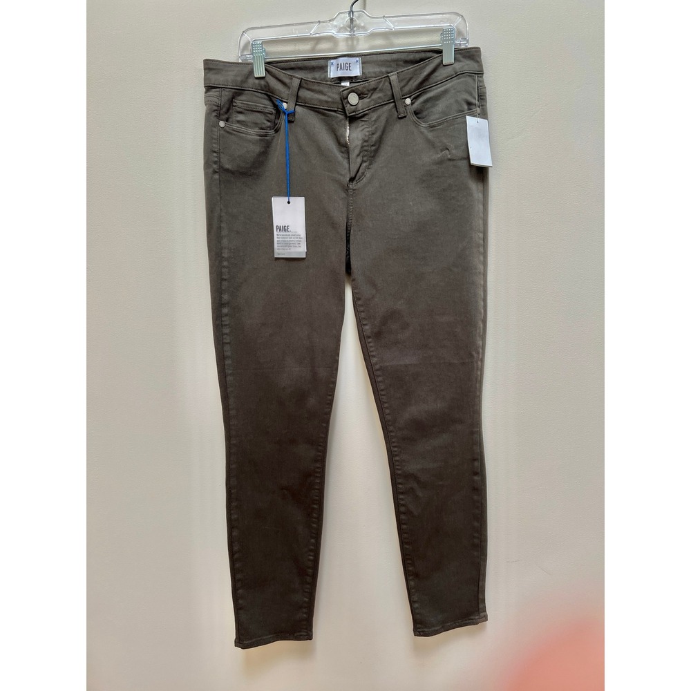 PAIGE Jeans Women 32 Gray Verdugo Ankle Skinny Mid‎ Rise Stretch NWT Made in USA